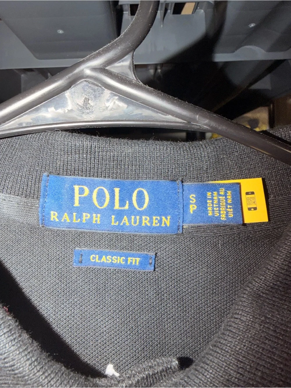 Ralph Lauren Black Polo Shirt with White Pony Embroidery